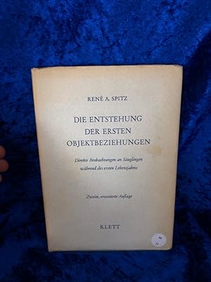 Seller image for Die Entstehung der ersten Objektbeziehungen. for sale by Antiquariat Jochen Mohr -Books and Mohr-