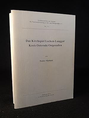 Seller image for Das Kirchspiel Locken-Langgut Kreis Osterode/Ostpreuen. for sale by ANTIQUARIAT Franke BRUDDENBOOKS