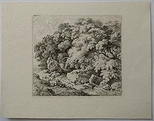 Imagen del vendedor de Landscape with resting figure near a pond a la venta por Goltzius