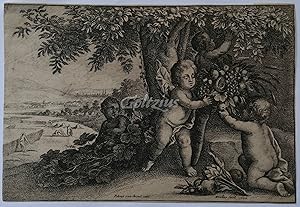 Putti with cornucopia: Earth