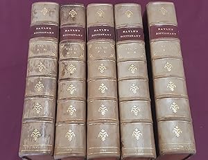 Bild des Verkufers fr The Dictionary Historical and Critical. Vol.I-V . zum Verkauf von Librera Astarloa