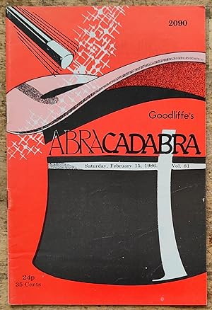 Seller image for Abracadabra February 15, 1986 2090 / Stephen Tucker "Two-faced Force" / Jerry Dadowitz "Close-Up In Scotland" / Henrique "Rollalong Disc" / Billy McComb "The William-ised Sox Card Repeat" for sale by Shore Books