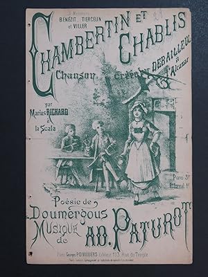 Chambertin et Chablis Chant Bachique Ad. Paturot Chant XIXe