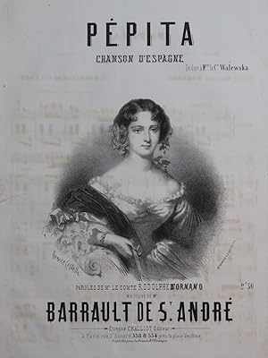 Immagine del venditore per BARRAULT DE ST ANDR Ppita Chant Piano ca1850 venduto da partitions-anciennes