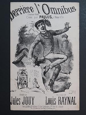 Bild des Verkufers fr Derrire l'Omnibus Paulus Louis Raynal Chant XIXe zum Verkauf von partitions-anciennes