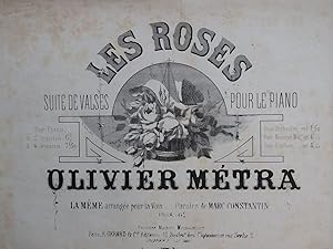 Seller image for MTRA Olivier Les Roses Piano ca1880 for sale by partitions-anciennes