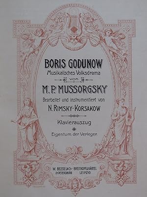 Seller image for MOUSSORGSKY M. Boris Godounov Opra Chant Piano for sale by partitions-anciennes