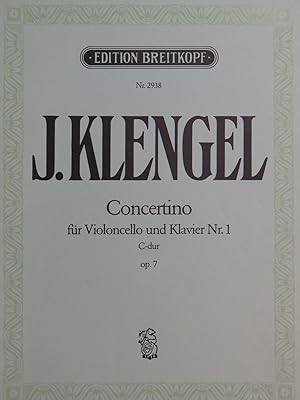 KLENGEL Julius Concertino No 1 C dur op 7 Piano Violoncelle