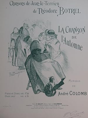 Imagen del vendedor de COLOMB Andr La Chanson de l'Automne Chant Piano Piano a la venta por partitions-anciennes