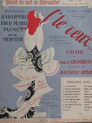 Seller image for GABAROCHE Gaston et PEARLY Fred Quand on sait se dbrouiller Chant Piano 1923 for sale by partitions-anciennes