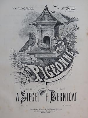 Immagine del venditore per BERNICAT F. La Pigeonne Chant Piano ca1880 venduto da partitions-anciennes