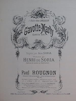 Seller image for ROUGNON Paul Gavotte-Marly Louis XIV Piano Violon for sale by partitions-anciennes