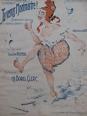 Image du vendeur pour BOREL-CLERC Ch. Tu Verras Montmartre ! Piano Chant 1922 mis en vente par partitions-anciennes