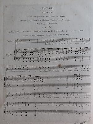 Image du vendeur pour BENINCORI Angelo Psych Chant Piano ca1820 mis en vente par partitions-anciennes
