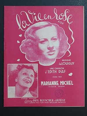 La Vie en Rose Edith Piaf Chant Piano 1946