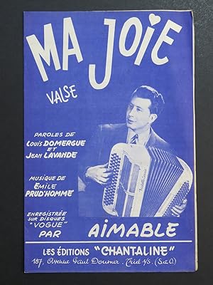 Seller image for Ma Joie Valse Aimable Accordon 1954 for sale by partitions-anciennes