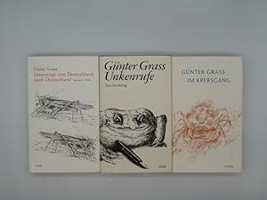 Günther Grass 3 Bücher: (1)Unterwegs von Deutschland nach Deutschland. Tagebuch 1990; (2)Unkenruf...