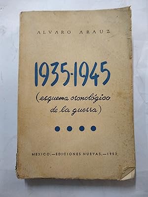 Seller image for 1935 1945 Esquema cronologico de la guerra for sale by Libros nicos