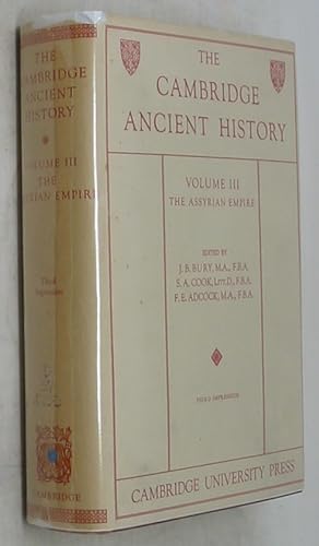 Immagine del venditore per The Cambridge Ancient History, Volume III: The Assyrian Empire (1954 Edition) venduto da Powell's Bookstores Chicago, ABAA