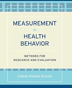 Immagine del venditore per Measurement in Health Behavior: Methods for Research and Evaluation venduto da Books for Life