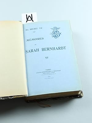 Bild des Verkufers fr Ma double vie. Mmoires de Sarah Bernhardt. zum Verkauf von Antiquariat Uhlmann