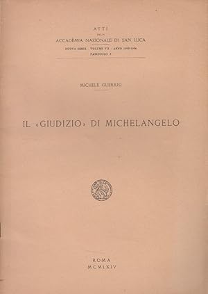 Seller image for Il Giudizio di Michelangelo for sale by Arca dei libri di Lorenzo Casi