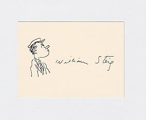 ORIGINAL WORLD WAR 2 SKETCH BY WILLIAM STEIG OF HIS POPULAR CHARACTER "SMALL FRY", SIGNED BY STEIG.
