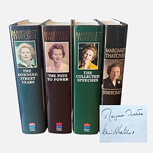 Bild des Verkufers fr A complete set of Autobiographies signed - consisting of The Downing Street Years; The Path to Power; The Collected Speeches; Statecraft zum Verkauf von The Plantagenet King ABA / ILAB
