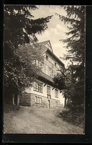 Bild des Verkufers fr Ansichtskarte Gehlberg /Th., Hotel Daheim zum Verkauf von Bartko-Reher