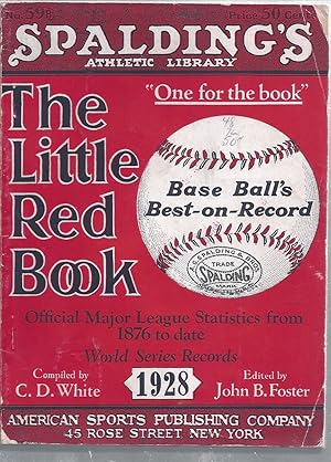 Seller image for The Little Red Book "One For The Book" ( 1928 ) Official Major League Statistics from 1876 to Date for sale by Willis Monie-Books, ABAA