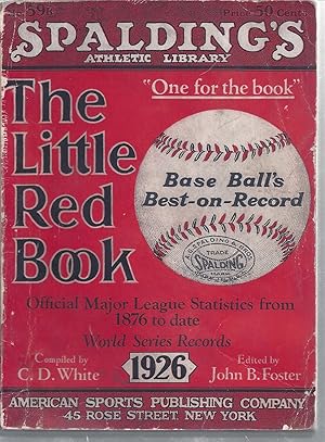 Seller image for The Little Red Book "One For The Book" ( 1926 ) Official Major League Statistics from 1876 to Date for sale by Willis Monie-Books, ABAA