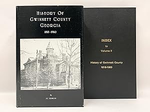 Imagen del vendedor de History of Gwinnett County Volume 2 1818-1960 with Index to Volume 2 Two volumes a la venta por Old New York Book Shop, ABAA