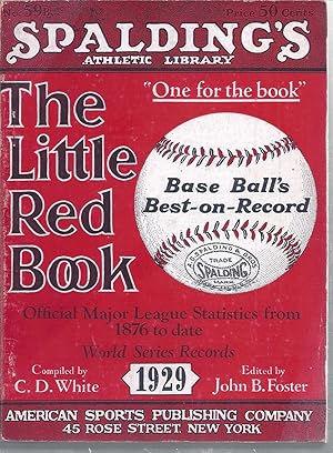 Seller image for The Little Red Book "One For The Book" ( 1929 ) Official Major League Statistics from 1876 to Date for sale by Willis Monie-Books, ABAA