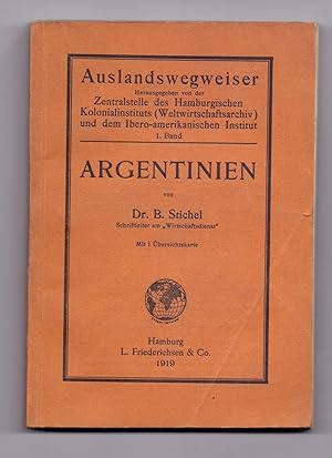 Seller image for Argentinien. Mit 1 bersichtskarte [farbige Faltkarte am Schlu]. for sale by Kunze, Gernot, Versandantiquariat