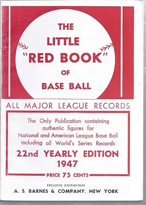 Image du vendeur pour The Little Red Book Of Major League Baseball - 1947 mis en vente par Willis Monie-Books, ABAA