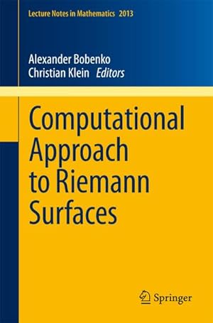 Imagen del vendedor de Computational Approach to Riemann Surfaces a la venta por BuchWeltWeit Ludwig Meier e.K.