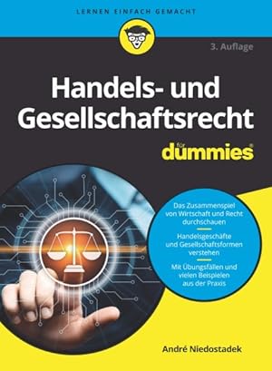 Seller image for Handels- Und Gesellschaftsrecht Fr Dummies 3e for sale by GreatBookPrices