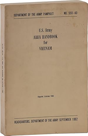 Seller image for U.S. Army Area Handbook for Vietnam Department of The Army Pamphlet No. 550-40 for sale by Lorne Bair Rare Books, ABAA