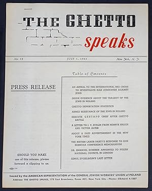 The Ghetto Speaks. No. 13 (July 1, 1943)