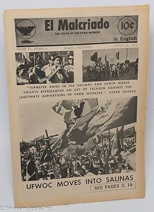 El Malcriado: "The voice of the farmworker." Vol. 4, no. 5 (Aug. 15, 1970)