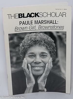 Seller image for The Black Scholar: Volume 30, number 2, Summer 2000: Paule Marshall: Brown Girl, Brownstones for sale by Bolerium Books Inc.
