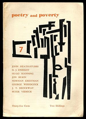 Bild des Verkufers fr Poetry and Poverty - No. Seven zum Verkauf von Between the Covers-Rare Books, Inc. ABAA