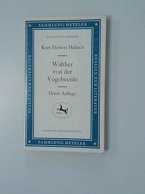 Bild des Verkufers fr Walther von der Vogelweide Kurt Herbert Halbach zum Verkauf von Antiquariat Buchhandel Daniel Viertel