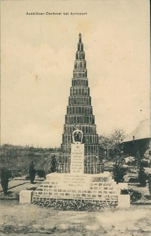 Bild des Verkufers fr Ansichtskarte / Postkarte Avricourt Meurthe et Moselle, Ausblser Denkmal zum Verkauf von akpool GmbH