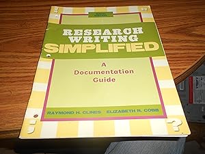 Imagen del vendedor de Research Writing Simplified: A Documentation Guide a la venta por ralph brandeal