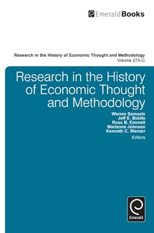 Bild des Verkufers fr Research in the History of Economic Thought and Methodology zum Verkauf von GreatBookPricesUK