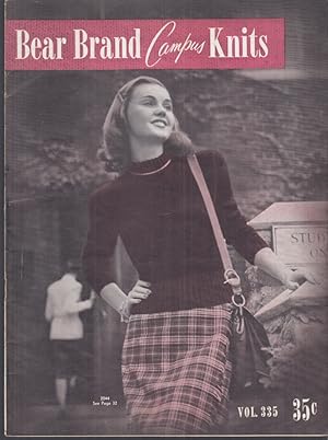 Bild des Verkufers fr Bear Brand Campus Knits for Women instruction book 1950 sweaters zum Verkauf von The Jumping Frog