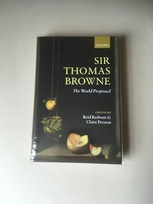 Imagen del vendedor de Sir Thomas Browne: The World Proposed a la venta por T S Hill Books