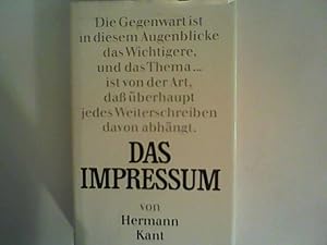 Seller image for Das Impressum for sale by ANTIQUARIAT FRDEBUCH Inh.Michael Simon