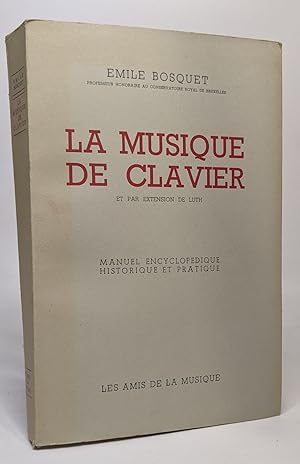 Image du vendeur pour La musique de clavier et par extension de luth mis en vente par crealivres